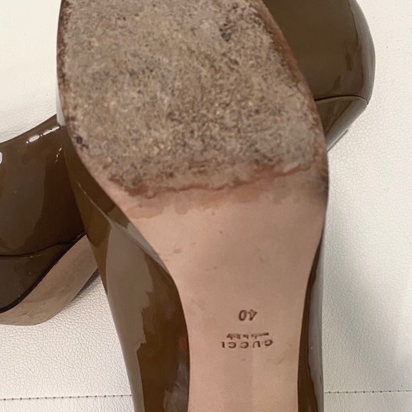 GUCCI Patent Leather Platform Heels Sz 40 - Picture 7 of 7